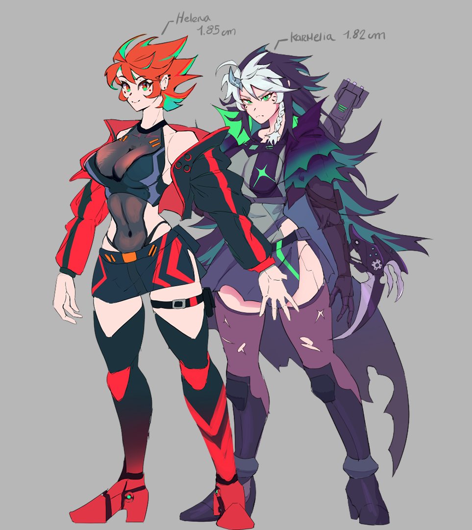 「In case you want to know the height diff」|Zarasaru | Commissions : soon|のイラスト
