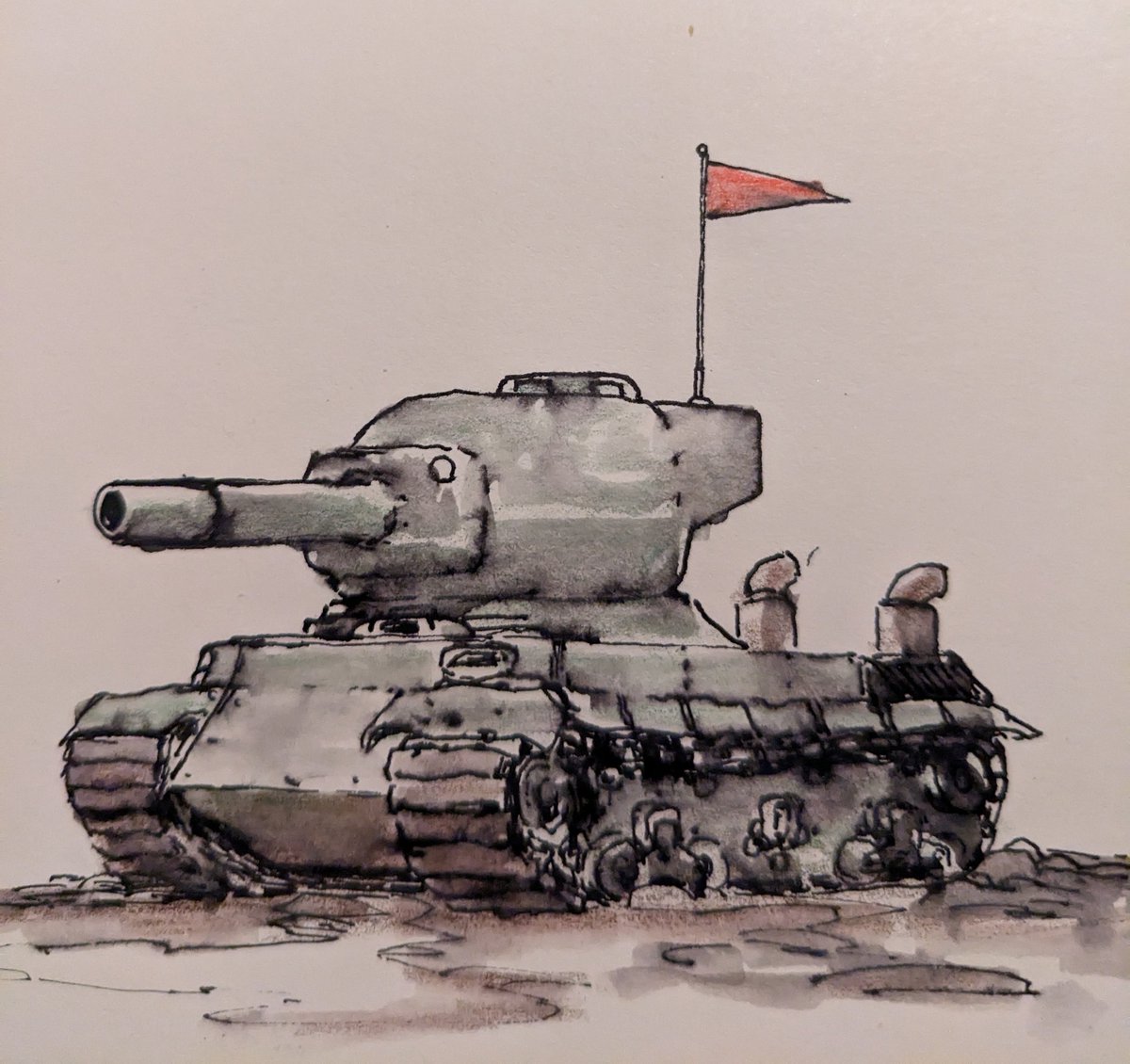 「Drew a little tank for my nephew for chr」|Mike Franchinaのイラスト