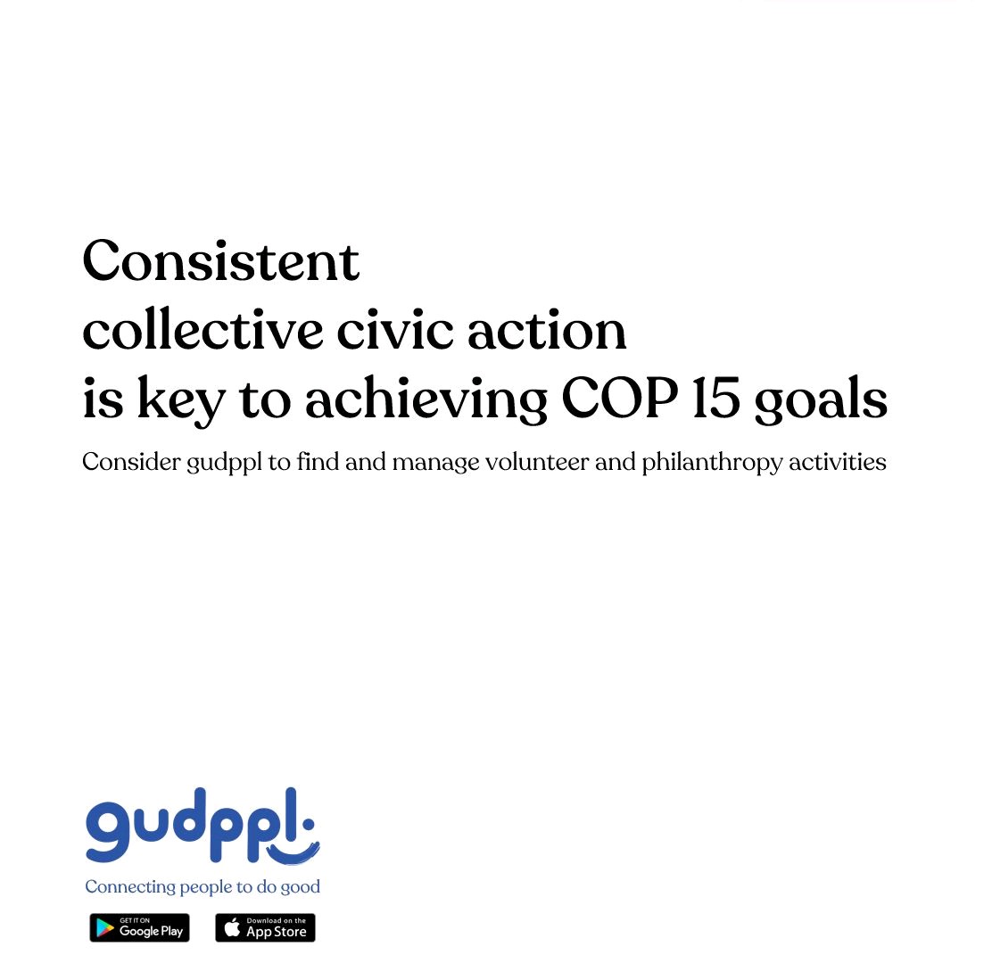 Shared challenges need shared responses. 

#COP15 #COP15montreal #ClimateAction #Biodiversity2022 #ClimateCrisis #gudppl