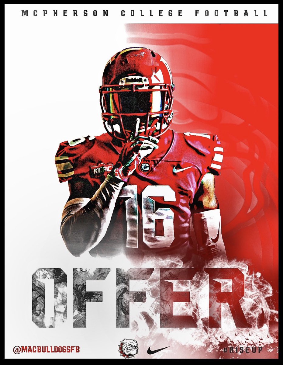 Blessed to receive a offer from <a href="/MACBulldogsFB/">McPherson Football</a>! <a href="/CoachJFisc/">Coach Fiscus</a>