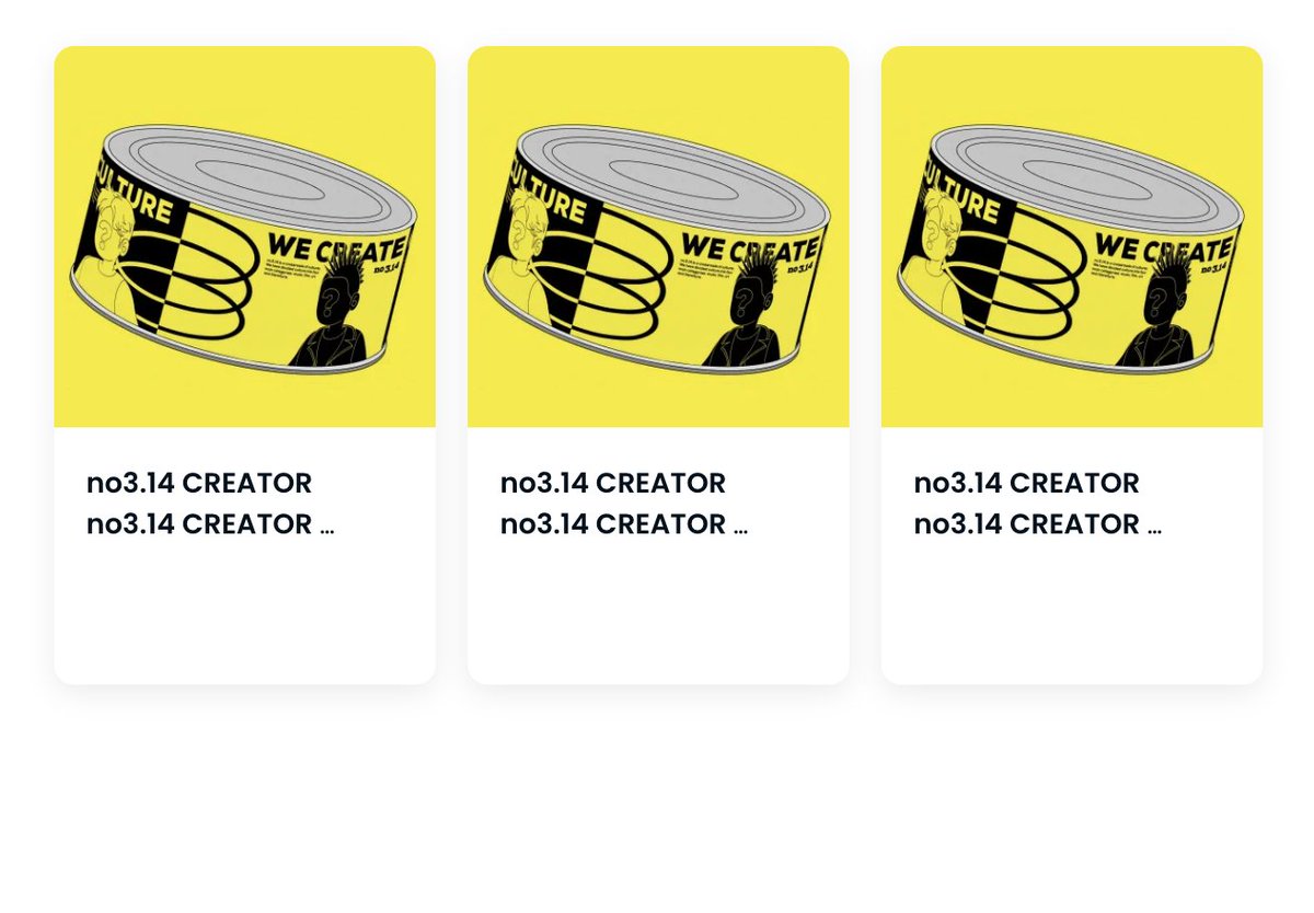 Super interesting community, culture, art, tyrants....
There will be very interesting co-creation in the future!

一群瘋子的藝術文化社群，女多男少，各位男士們這裡需要你們的平衡～正所謂陰陽調和，太極8(3+1+4)

<a href="/no314_nft/">ⁿᵒ 3.14</a>