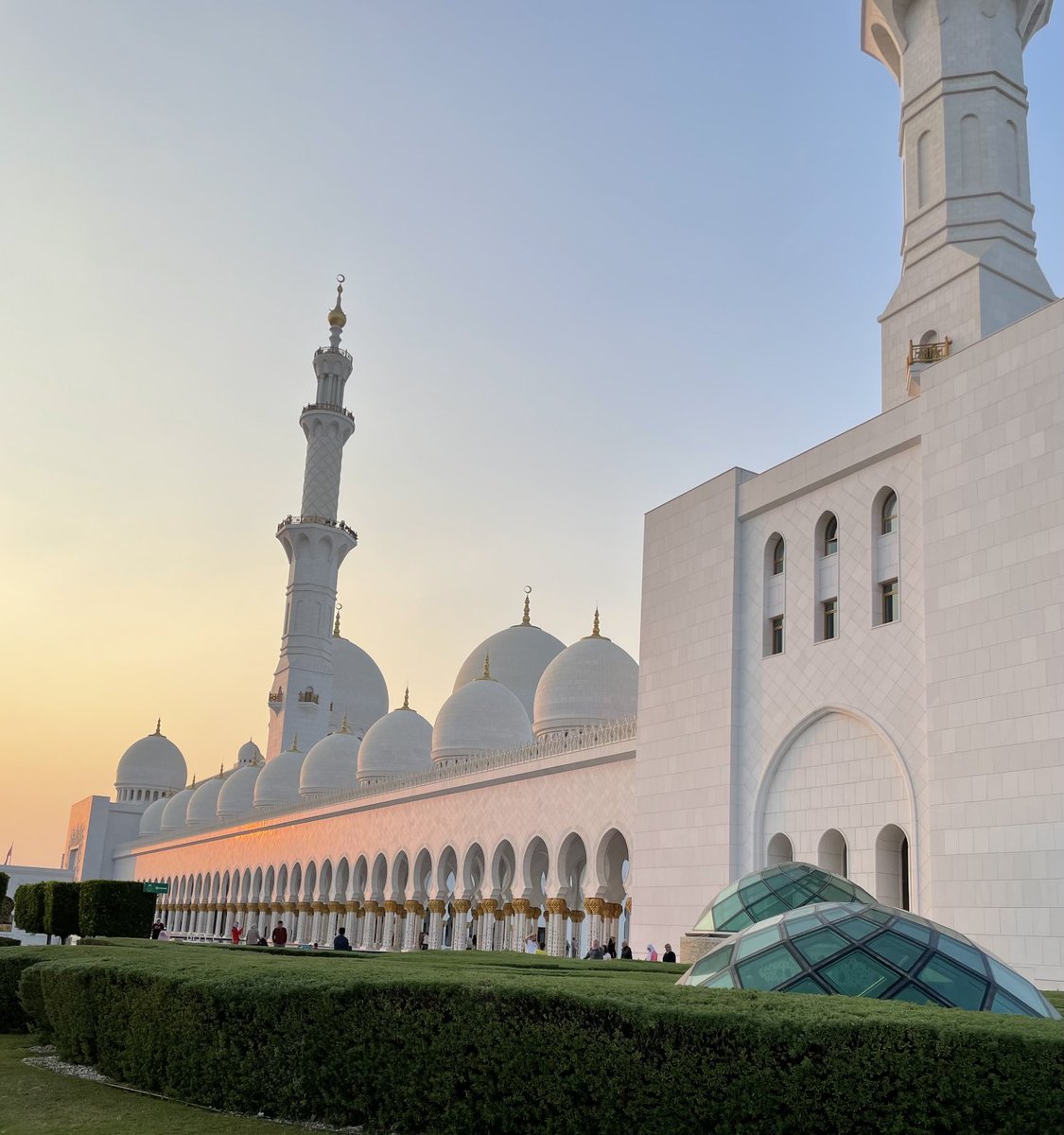 Abu Dhabi’s Sheikh Zayed Grand Mosque. Relatively recent construction with 31,000 capacity for prayer!