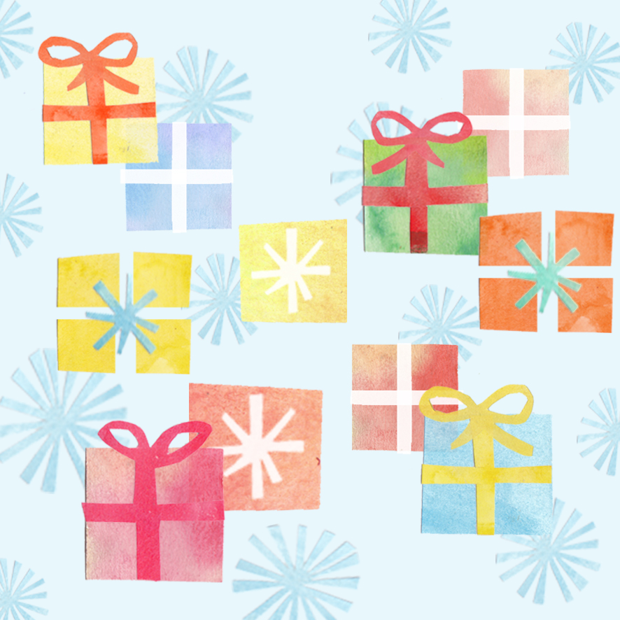 kinuehodama's tweet image. Present！Present！Present！

我が家には少し早めのサンタがきました。たくさんのプレゼントをもらえて、子ども達は大満足でした。

みなさまのところにも素敵なプレゼントが届きますように。

#クリスマス#クリスマスプレゼント ＃present #presentbox #イラスト #イラストレーター