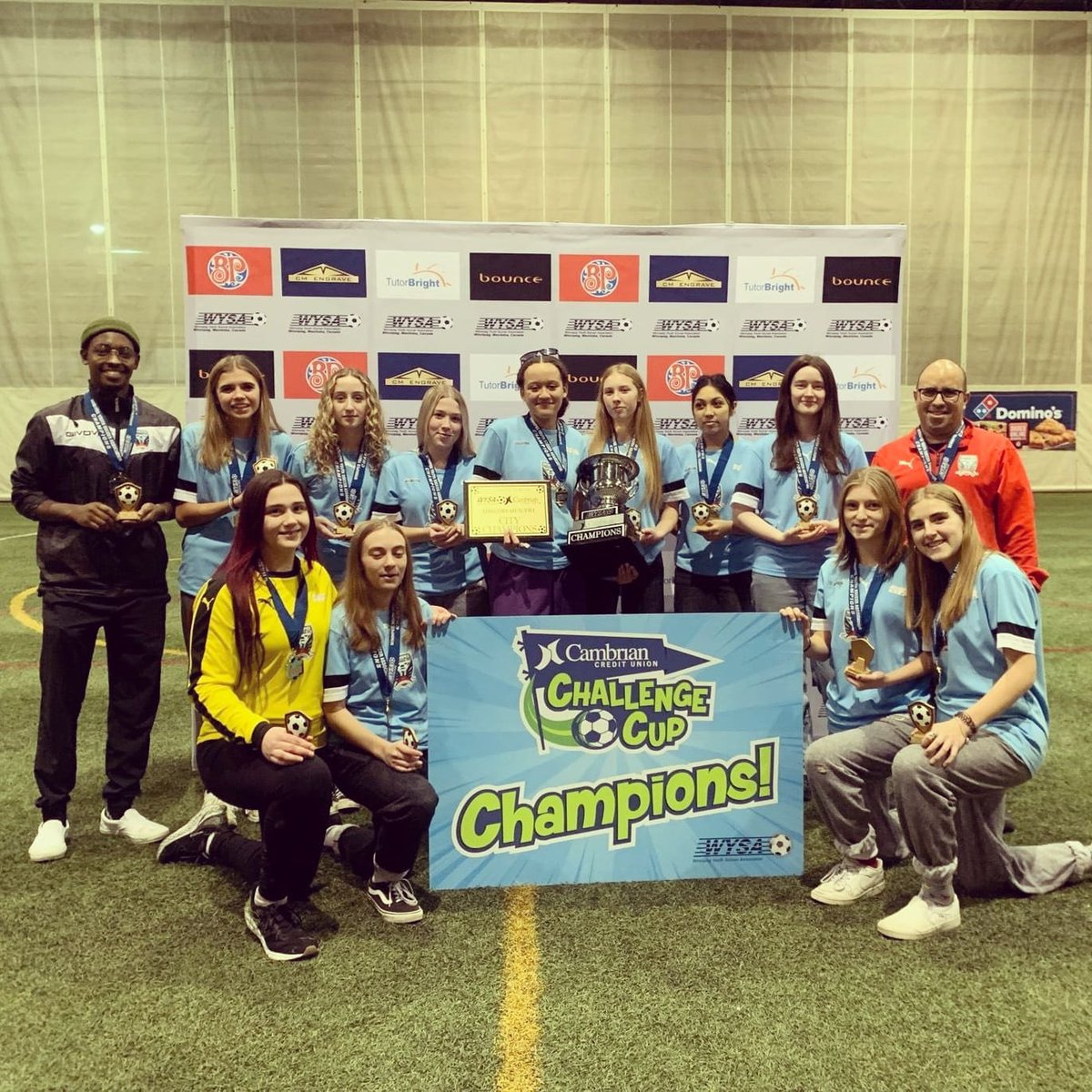 phnxsoccer's tweet photo. WYSA 2022 Single Season City Champs! Congrats to our U16/17 Girls and coaching staff and all participants for their achievement and great season!

@WpgSoccer @ManitobaSoccer https://t.co/TRlvQNdb2v