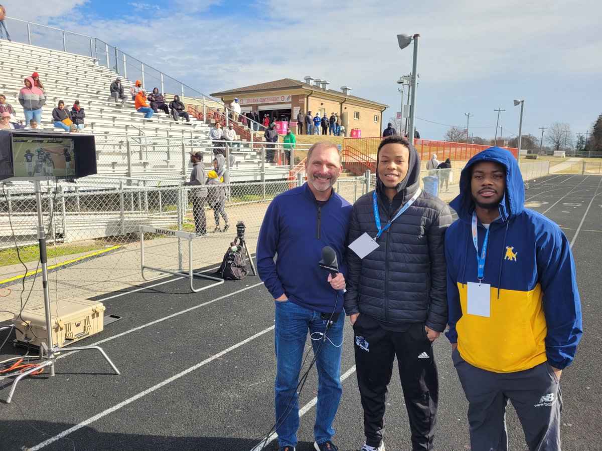 We want to give a shout-out to @jeff_wccb for a great job featuring <a href="/qc_seniorbowl/">Queen City Senior Bowl #WeHaveCharlotte</a> athletes and coaches at our LIVE sideline broadcast position.  <a href="/BahakelSports/">Bahakel Sports</a> <a href="/WCCBCharlotte/">WCCB Charlotte</a> 🏈📺