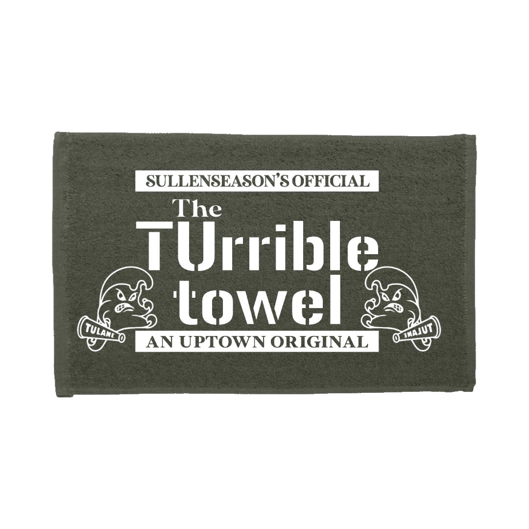 SullenSeason's tweet photo. Before I was ever a Steelers alum, I was a Tulane alum. If you’re any type of football fanatic, you understand the importance of “The Terrible Towel” as a Steelers fan. 

This creation is a byproduct of two places that molded me as a man even til this day. 

The TUrrible Towel 🌊 https://t.co/hlQYi2v8od