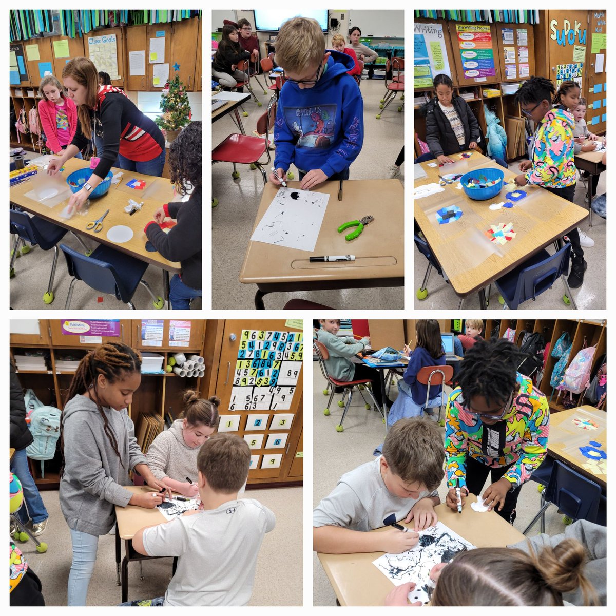 Hub_Sped4's tweet photo. Christmas time @Hubbard_Elem 🎄🎅🥰 #ornaments #secretsantashop #gingerbreadhouse #HUBfamily https://t.co/GfPJ6Z1NQE