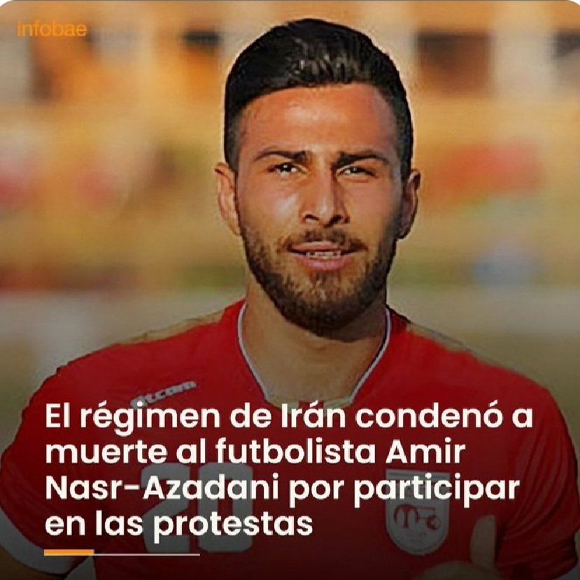 sotodoriamanuel's tweet photo. #IranNoMateAAmirAzadani
Dónde están las voces del fútbol mundial, los defensores de DDHH.
#FIFAWorldCup
#ArgentinaCampeonDelMundo
#Francia #Messi #embape
#futbol #Ronaldo https://t.co/yegBi6Omsr