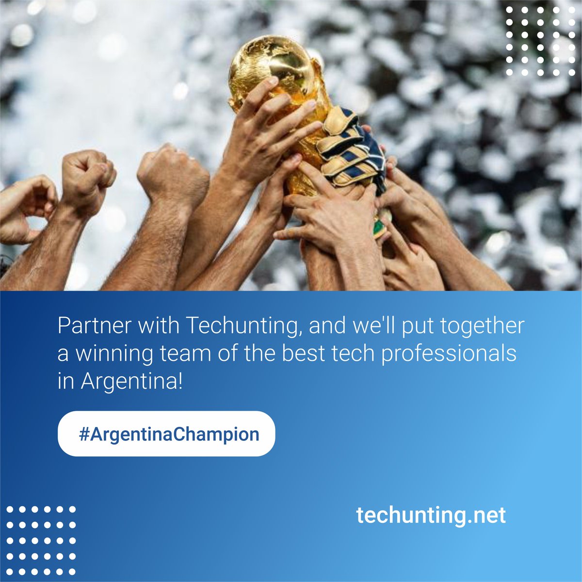 techunting_th's tweet photo. #BeTechunted
#TopTalentAtYourService

Congratulations Argentina!🇦🇷

#ArgentinaChampion
#FIFAWorldCup https://t.co/5kUQRHw3zJ