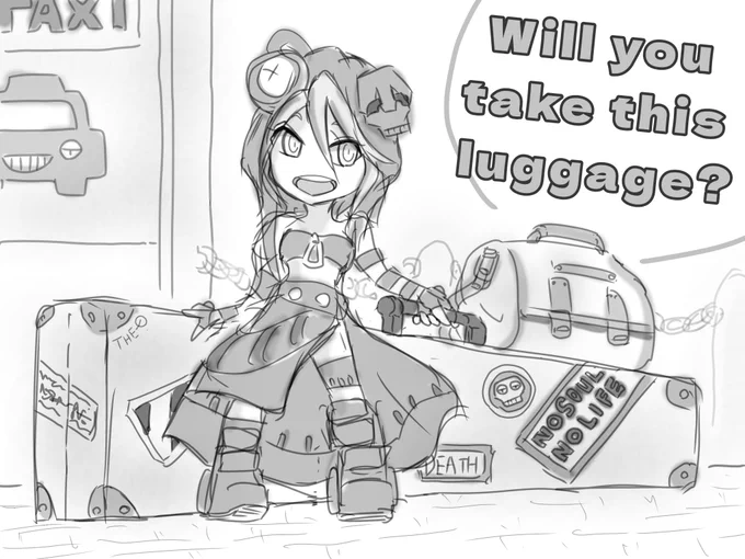死神ちゃんと鎌アタッシュケース💀⭐ 