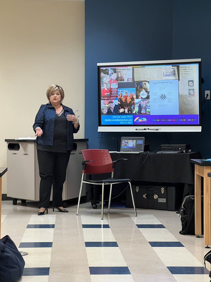 I’m real time!! DeeDee Jones presenting at the Alabama State Department of Education Retreat❤️! #edmentumloveseducators