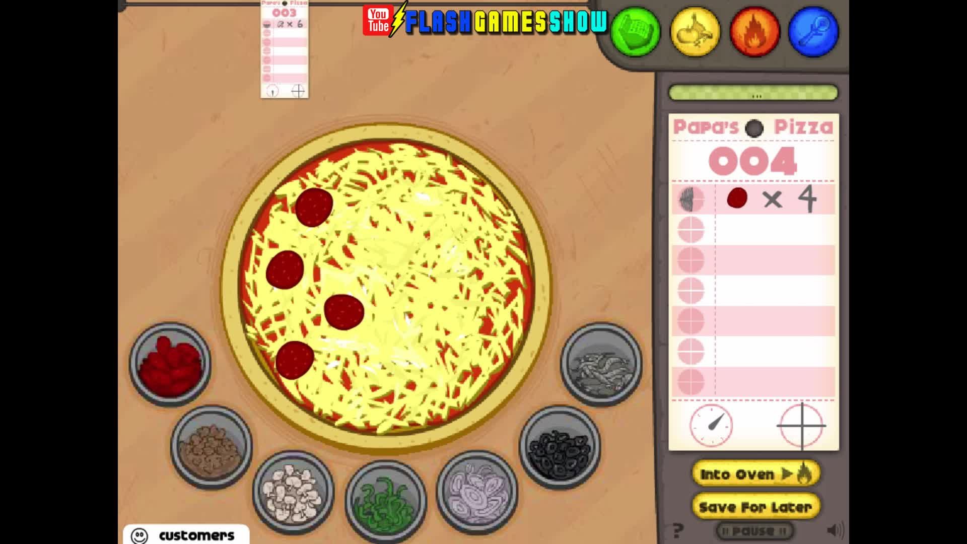 Jogos e Mídias Que Foram (ou não) Um Delírio on X: Jogo de Flash / Flash  Game: Papa's Louie Pizzeria (Papa's Pizzeria)🍕🧑‍🍳   / X