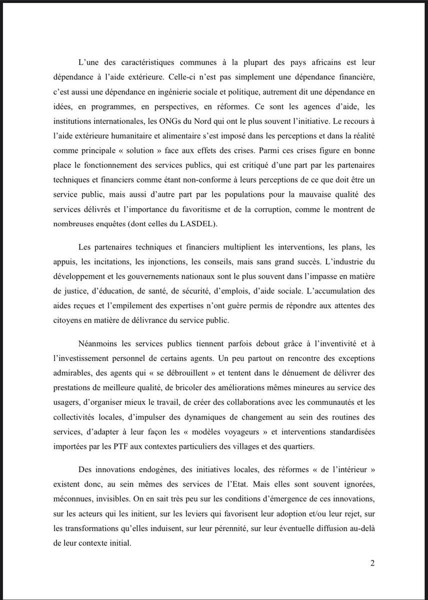 Globalafricasci's tweet photo. 📑APPEL À CANDIDATURES @lasdel_labo |
📑 La date limite de l'appel à propositions pour le colloque organisé par le LASDEL les 27-29 mars 2023 à Niamey sur Les innovations internes aux services publics en Afrique a été repoussée au 30 - 12 - 2022. E-mail lasdel@lasdel.net #Lasdel https://t.co/XAf0j0dvvi