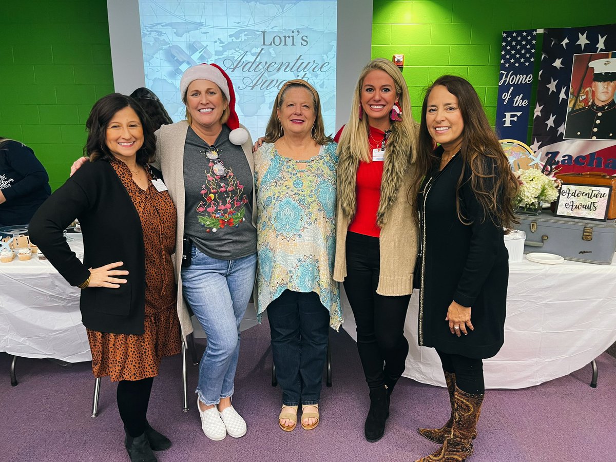KelsieMorris12's tweet photo. So much fun celebrating Ms. Brister’s retirement with the current and all of the former Principals that have had the honor of leading @kolda_cadets! Grateful to have gotten to work alongside such AMAZING leaders and educators! We love you Brister! #CCISDPride #WeAreCCISD ❤️🤍💙 https://t.co/Vtvu9y1cJf