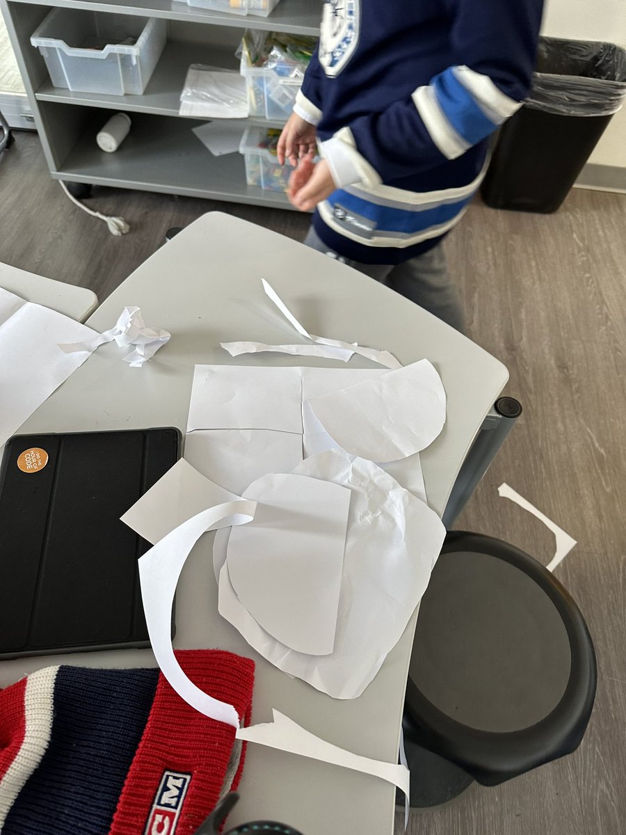SimpsonTremont's tweet photo. Can you put your body through a sheet of paper? @TremontLions https://t.co/HHldTGx30a