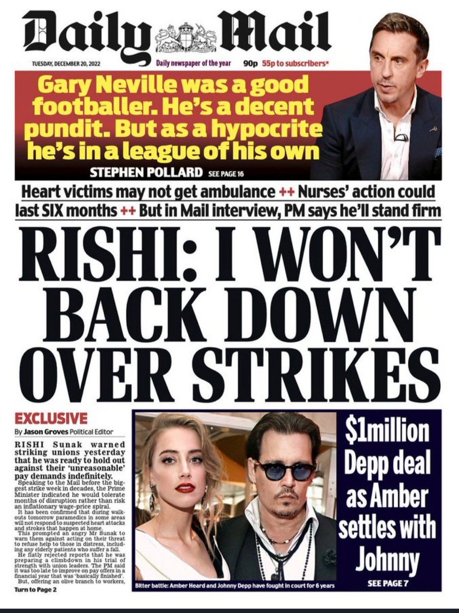 Eve_Barlow's tweet photo. Tomorrow's front pages:

Amber will be Heard https://t.co/E9Z4L9ko9O