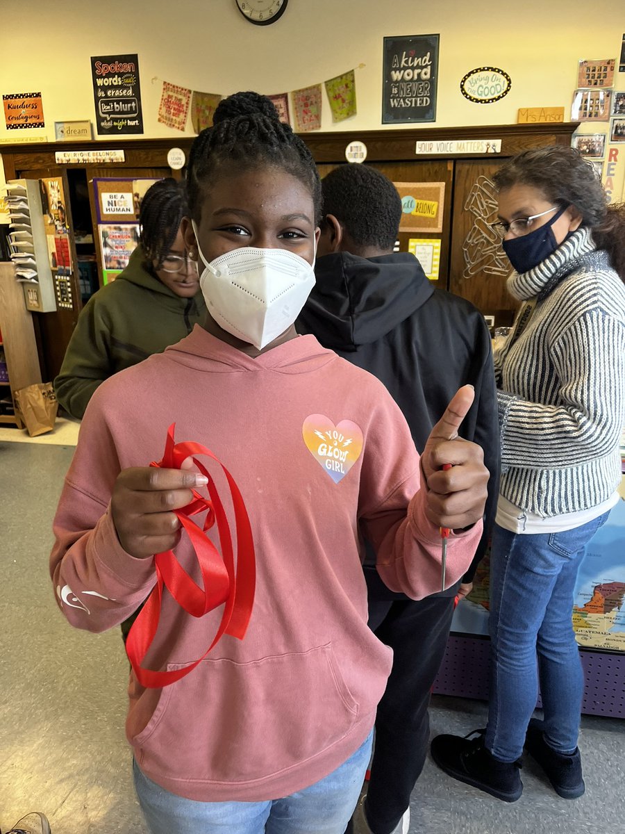 beccanson's tweet image. Making ornaments and drawing on our head today for some holiday fun.