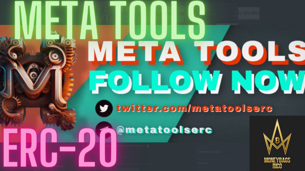 RicoMoneybags's tweet photo. Meta Tools Token | $METS Price Prediction | 

@MetaToolsERC

Latest💰Video : https://t.co/miOchljlfJ 👀

$METS #METS #MetaTools #ERC #ETH #UTILITY #100xgem #BOTW #Trending #TrendingNow #ALPHA https://t.co/NTgb4ReIE6