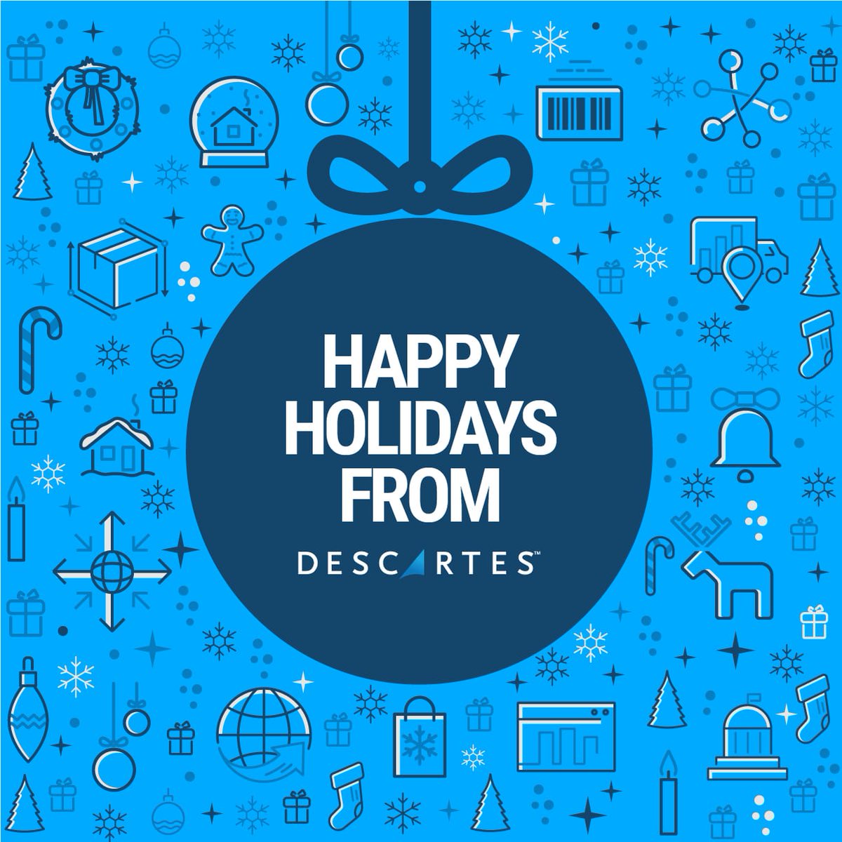 Best Wishes from Descartes for a Wonderful Holiday Season and a Prosperous New Year! #supplychain #logistics
