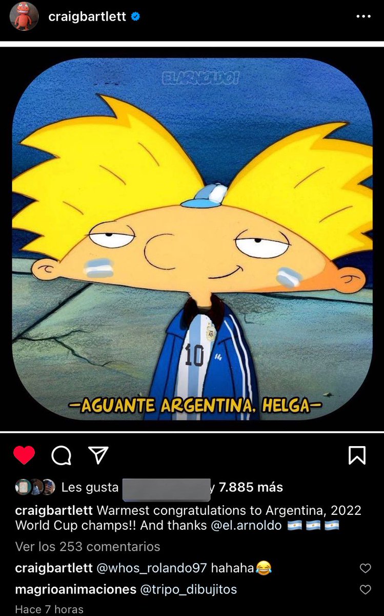 discrepo__'s tweet photo. Lo que subió el creador de Arnold a su Instagram 🚬 https://t.co/CedAEHJH77