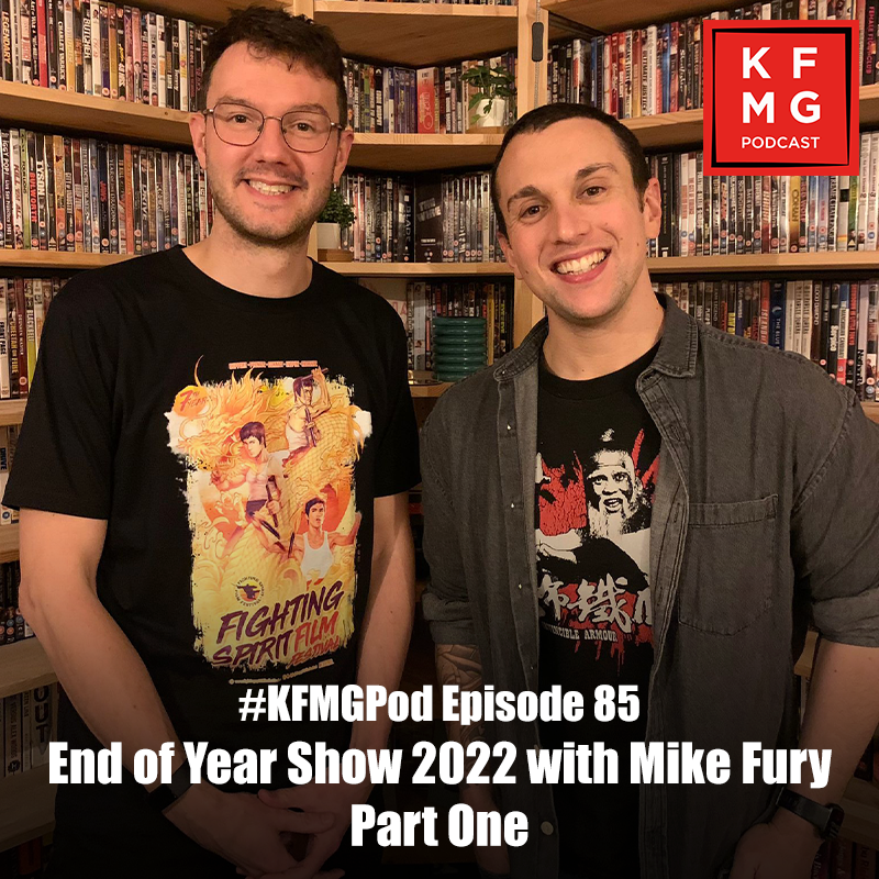KFMovieGuide's tweet photo. NEWS: Part 1 of our #KFMGPod End of Year Show 2022 is out now featuring @TheMikeFury. Listen wherever you get podcasts. https://t.co/j7xk0CtToY
.
T shirt designs: Ben is wearing @FSFilmFestival by #ShaolinJaa #Crike99Art; Mike is wearing #InvincibleArmour by @36StylesShirts https://t.co/guLjQN7mmN