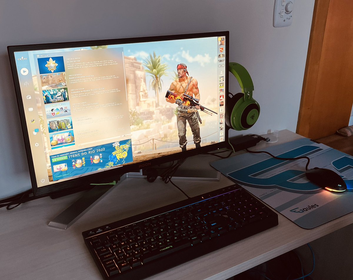 cabisognin's tweet photo. Presente de natal chegou mais cedo 💚 @leonardolsramos super feliz com o presente do professor @FalleNCS perdi a companhia, foi testar o pantera eco 😂 #panteraeco #CSGO https://t.co/6DxtYImCpB