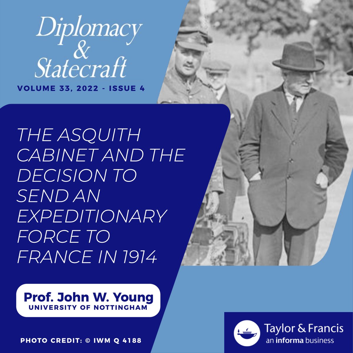 Diplomacy and Statecraft (@diplostatecraft) on Twitter photo Why did Asquith, Haldane, and Grey pre-emptively decided to delay the dispatch of the BEF in August 1914? Read <a href="/UoNHumanities/">School of Humanities | University of Nottingham</a> Prof. Young's discussion on the British Cabinet's role in the road to #WW1
📘: Diplomacy & Statecraft: Vol 33, No 4
🔗: doi.org/10.1080/095922… Why did Asquith, Haldane, and Grey pre-emptively decided to delay the dispatch of the BEF in August 1914? Read <a href="/UoNHumanities/">School of Humanities | University of Nottingham</a> Prof. Young's discussion on the British Cabinet's role in the road to #WW1
📘: Diplomacy & Statecraft: Vol 33, No 4
🔗: doi.org/10.1080/095922…