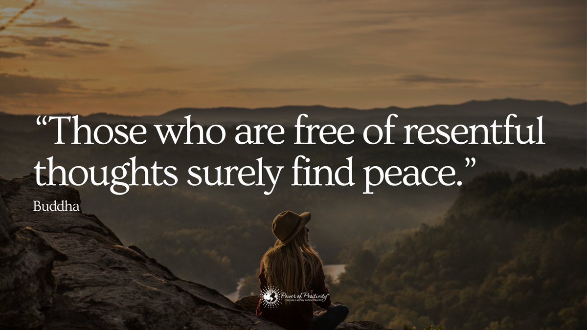 LIVEpositivity's tweet photo. "Those who are free from resentful thoughts surely find peace."  - Buddha https://t.co/g72iwPuw57