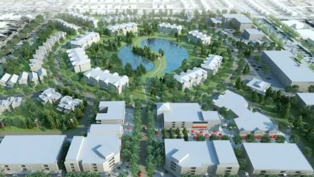 CBCIndigenous's tweet photo. Naawi-Oodena officially becomes largest urban reserve in Canada after repatriation of Winnipeg barracks https://t.co/wn2YpCIe84 https://t.co/3YNQwMiuSS