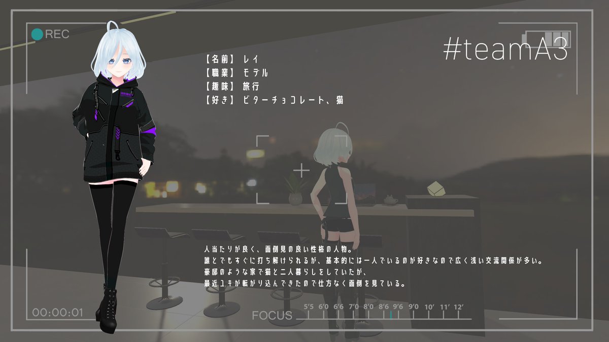 yuzumone1's tweet photo. #teamA3
Vroid創作の設定ダヨ。やっと一人まとめた。
苦労人リーダーさんです。
(Vroidモデルのただのフレーバーですが、設定あるとやっぱりいいよね) https://t.co/uKKvO2vbhw