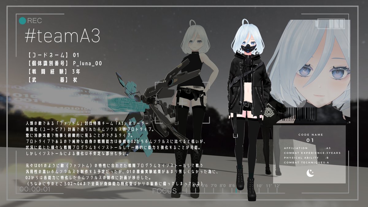 yuzumone1's tweet photo. #teamA3
Vroid創作の設定ダヨ。やっと一人まとめた。
苦労人リーダーさんです。
(Vroidモデルのただのフレーバーですが、設定あるとやっぱりいいよね) https://t.co/uKKvO2vbhw