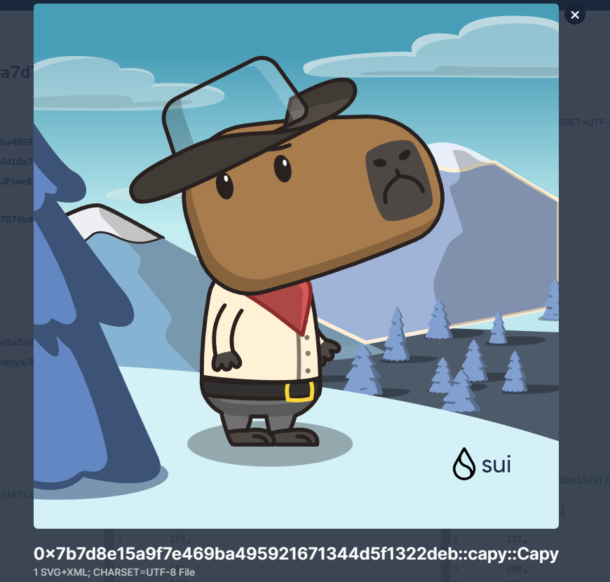 augus_keppel's tweet photo. 🎁 I just unboxed my Sui Holiday Capy! ❄️ 
Create your own Capy here:  https://t.co/FgVIPbxc4i #CapyHolidays https://t.co/QDpk2ZpVkX