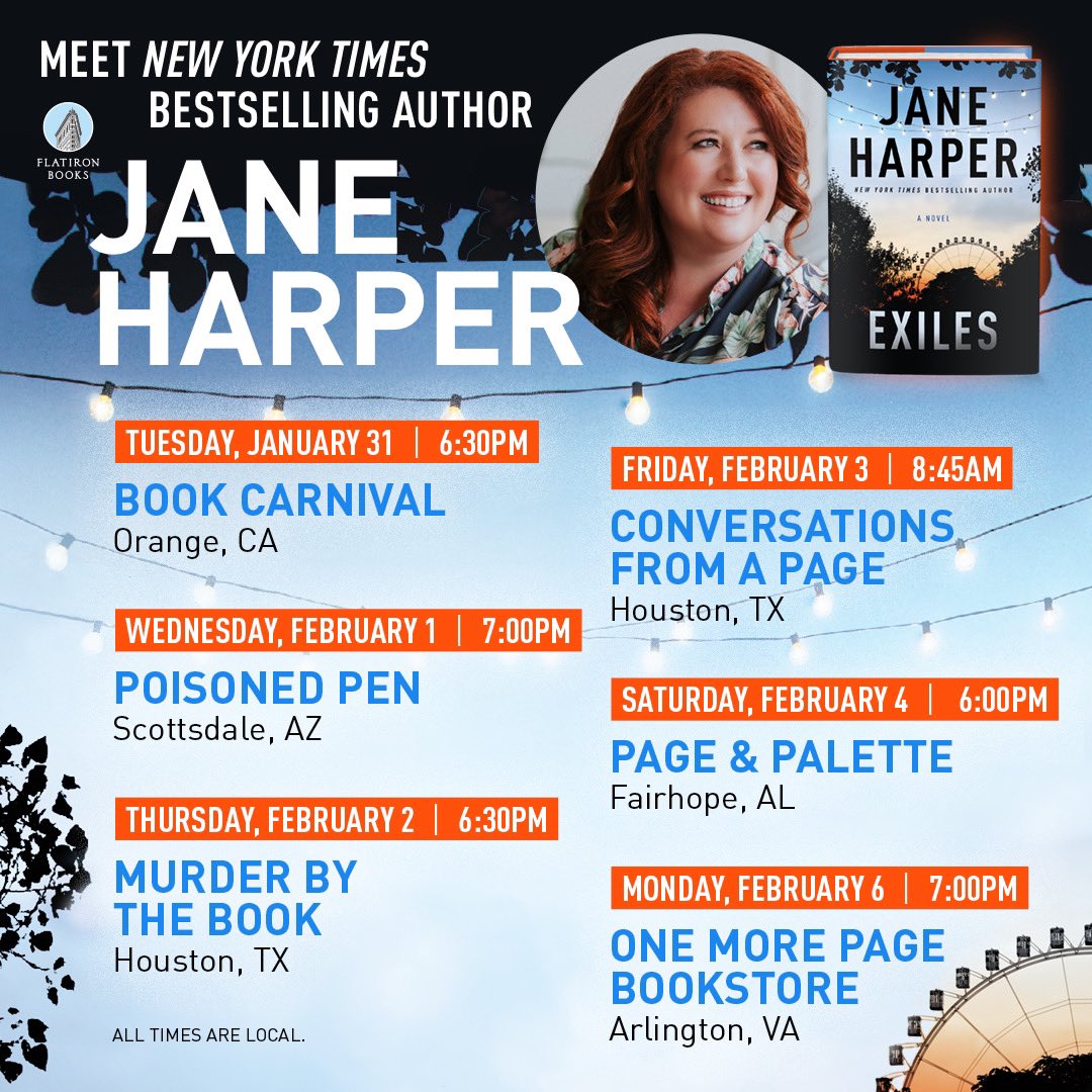 Very happy to be heading to the US to celebrate the release of Exiles on January 31! It’s been a few years so it’s great to be back to in-person events. Please come along, event and bookings here: static.macmillan.com/static/fib/exi…