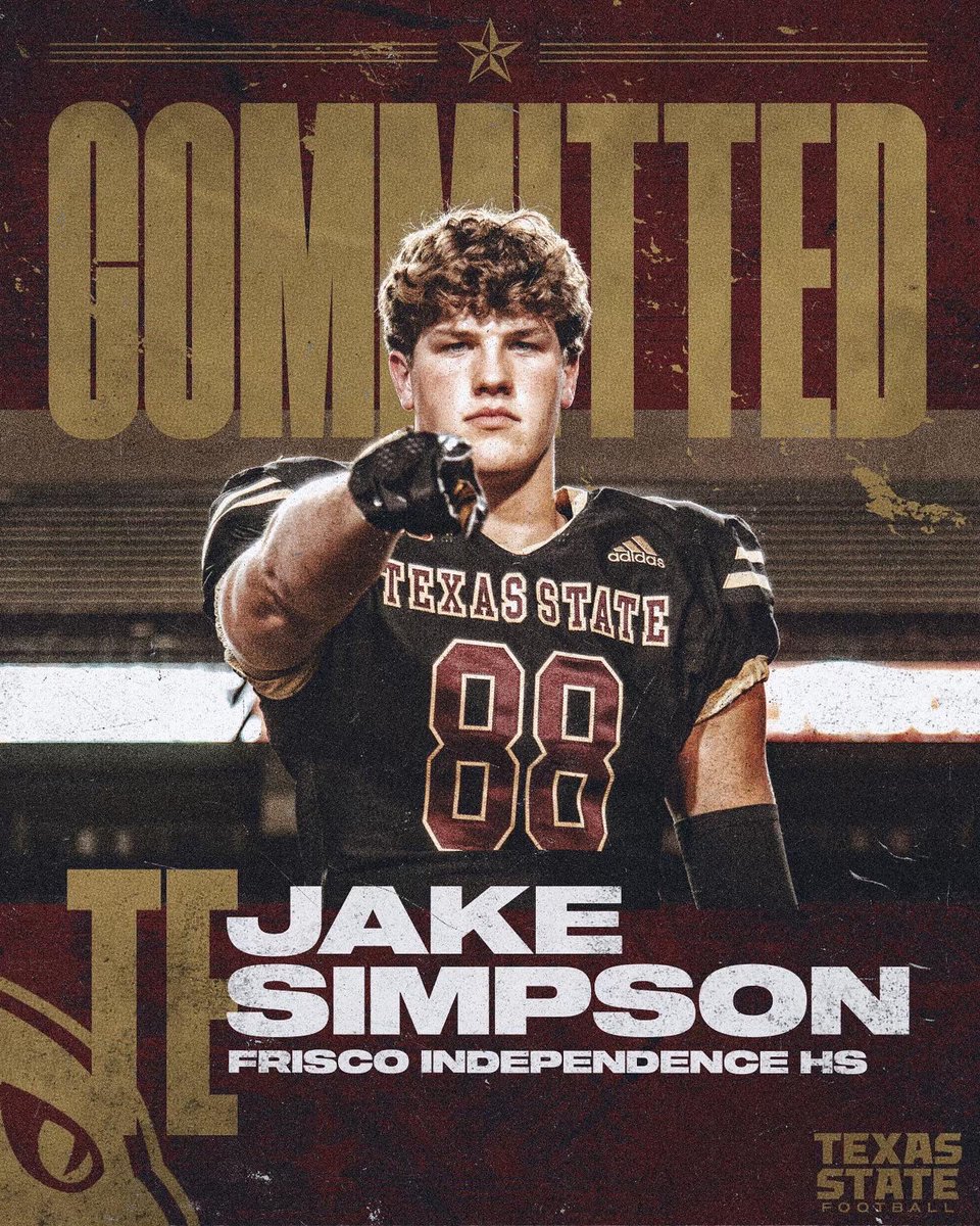 _JakeSimpson88's tweet image. HOME!!! @GJKinne @CoachWillBryant @Coach_Leftwich @TXSTATEFOOTBALL #EatEmUp #TakeTexasBack #commited @Coach_BenMoran @CoachNickStokes