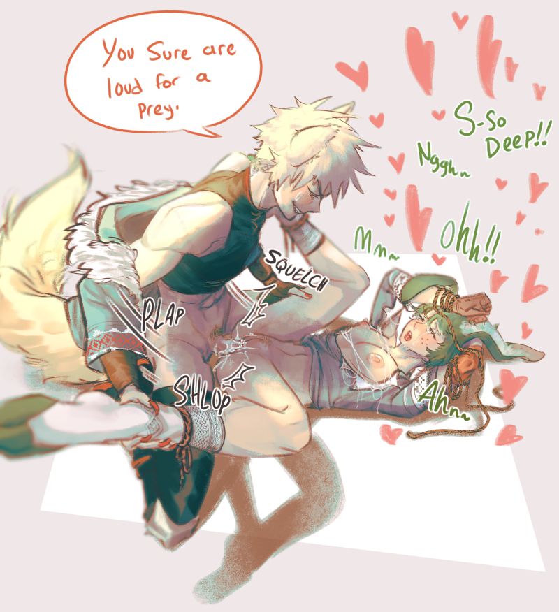 @/annagh_GilxOz commissioned me to draw bunny deku getting railed by wolf katsuki >:3