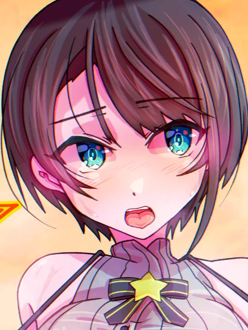 #プロテインザスバル 諸事情で全身はアップできなかったけど、お顔可愛く描けたからお顔だけでも見て 