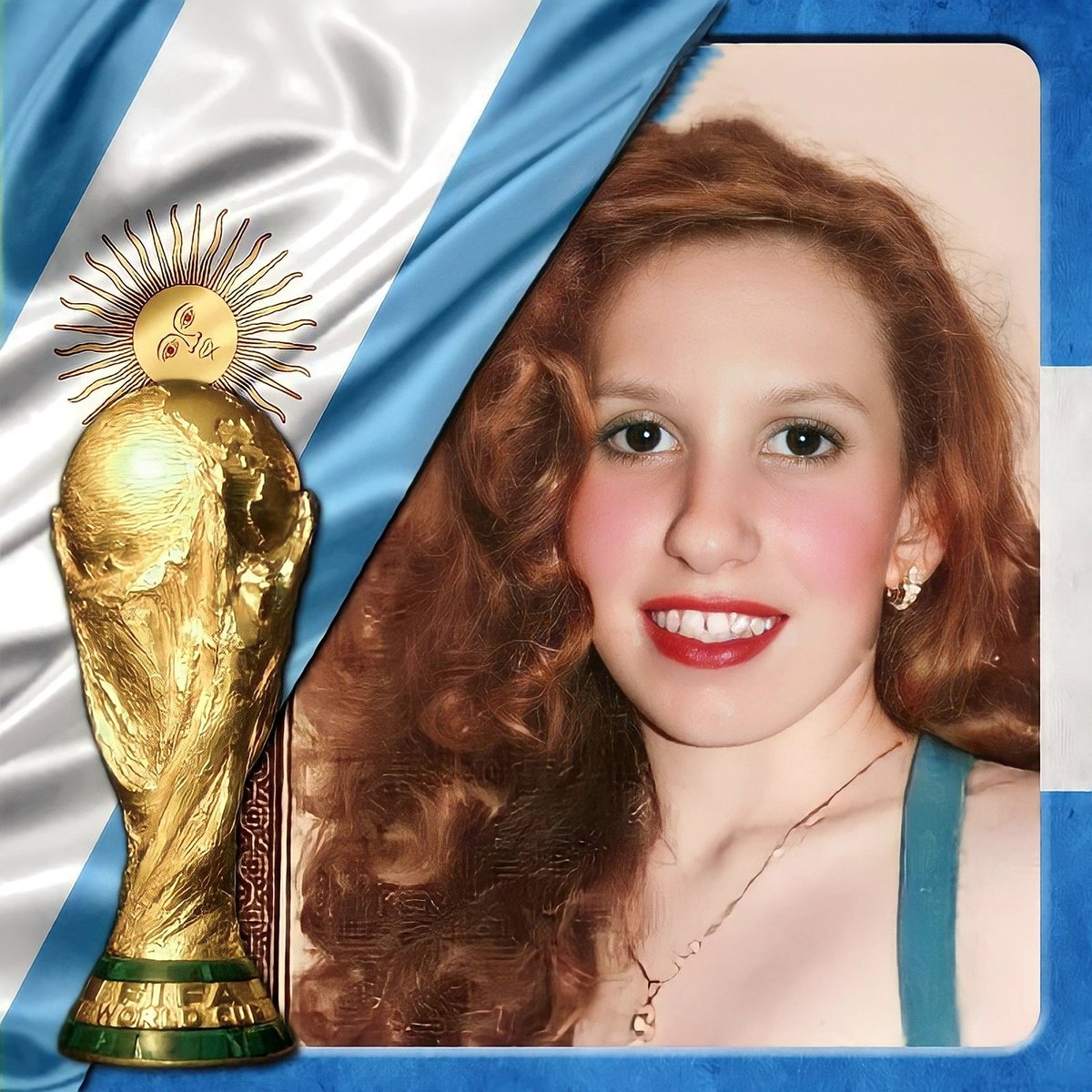 DanielaAndreaM's tweet photo. Argentina Campeón Mundial 2022!!!🇦🇷
Felicitaciones para todos los futbolistas. Gracias por darnos esta alegría! 💙
#ArgentinaCampeonDelMundo #Qatar2022 #FIFAWorldCup #Messi𓃵 https://t.co/NLUifS3FeF
