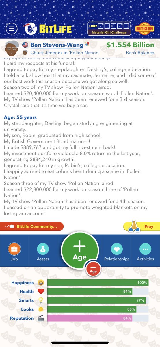 bitlifefp's tweet photo. 1 billion dollars who stopping me? https://t.co/ifFe2wC8xQ