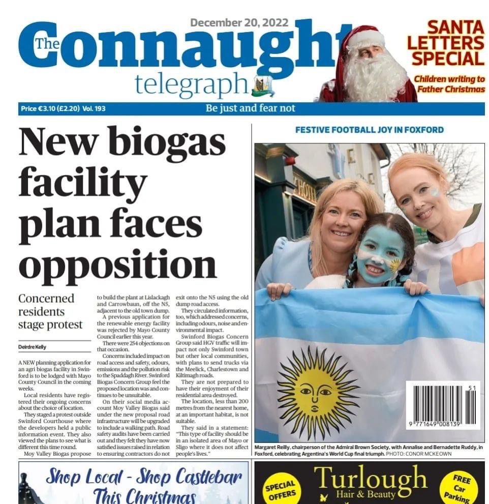 brown_admiral's tweet photo. Making headlines for Argentina #mayo #Failte Ireland #mayomanchester https://t.co/E9fqPj0ixo
