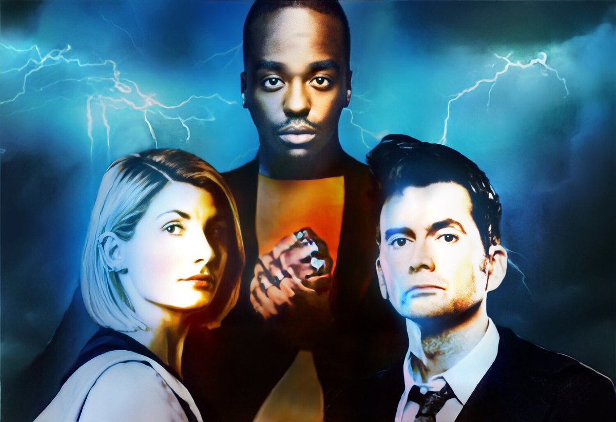 Recreated this iconic picture but with Ncuti, David &amp; Jodie.

#DoctorWho #NcutiGatwa #DavidTennant #jodiewhittaker