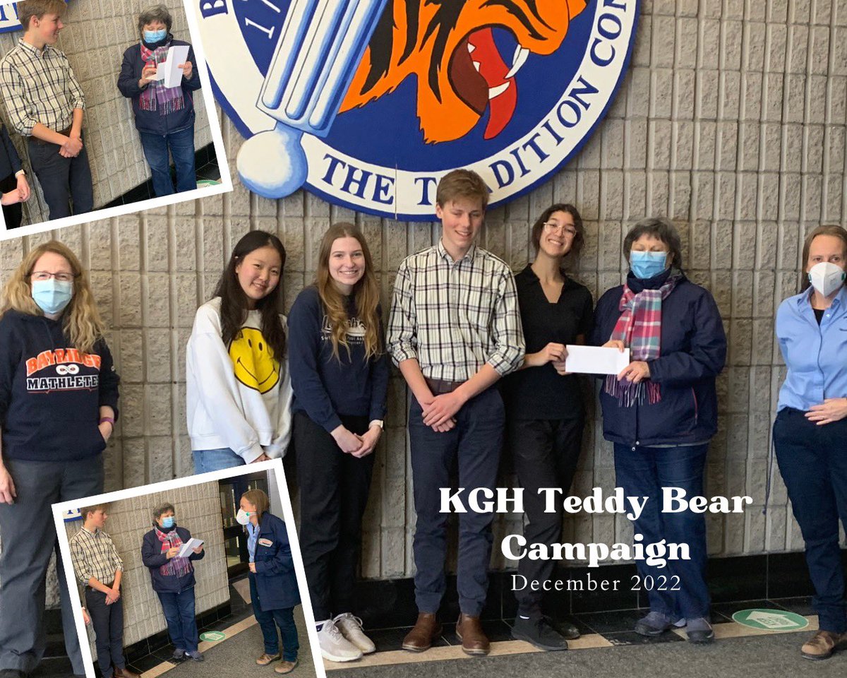 Thrilled to say that we raised over $1100 for the KGH Teddy Bear Campaign!!! Congratulations to Mrs. Swaine’s grade 9 class for bringing in the most by a single class!