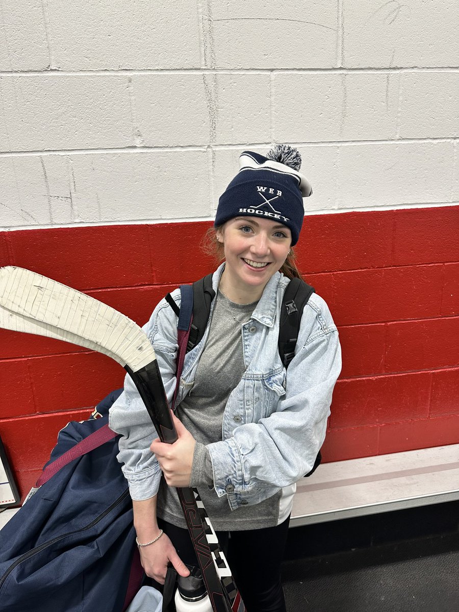 web_hockey's tweet photo. WEB played hard but lost to a strong Pembroke team 7-1.  Goal by Grace Ogilvie assisted by Lauren McPherson. 

Player of the game: Grace Ogilvie 
@EBathletics @WBMSHSAthletics @sports_ledger @BrocktonSports @MaxPreps @MassHSHockey https://t.co/3KtvOXVqkR
