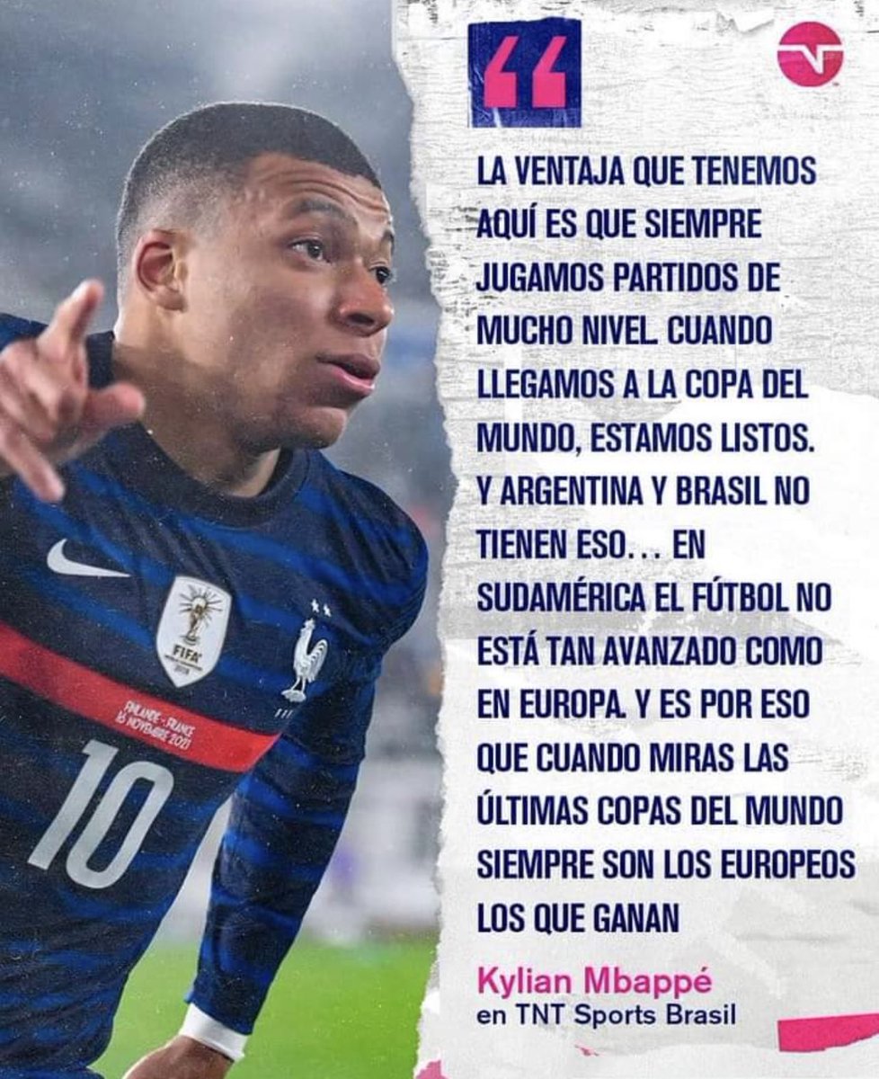 Resilient_Eagle's tweet photo. Como que anda ardido el muchacho.🫢
Mbappé podrá ser uno de los mejores jugadores del mundo, pero tiene #CeroHumildad.
Esa es una de las diferencias entre el y Messi. https://t.co/eu0KI1DEQp
