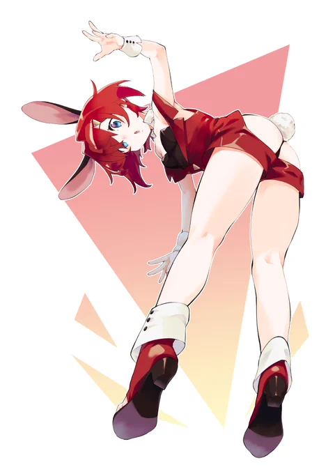 これはめっちゃ好みの脚描けたバニーアンジュ 