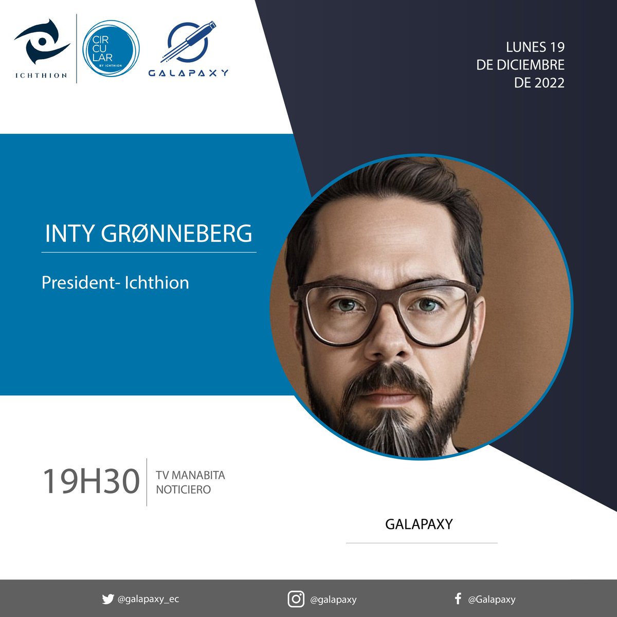 ichthion's tweet image. 📍| Te invitamos a conocer más sobre nuestra iniciativa @galapaxy_ec 🚀💧 y a seguir la entrevista de nuestro presidente @groninty mediante el noticiero de @tvmanabita

#forclimate #Mision593EC #GalapagosSinPlastico