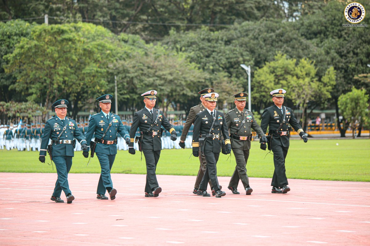 Philippine_Navy's tweet photo. AFP @ 87 | PH #Navy contingent participates in @TeamAFP's 87th Anniversary rites held at Camp Gen Emilio Aguinaldo in #QuezonCity on Dec 19
#AFPat87
#ProtectingtheSeasSecuringOurFuture
#GuardiansofourPreciousSkiesBearersofHope
#ServingthePeopleSecuringtheLand
#AFPyoucanTRUST https://t.co/1OPfGx2Kdc