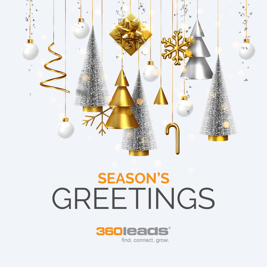 360Leads's tweet photo. May your holidays and New Year be filled with joy. We look forward to working with you in the years to come. #happyholidays #happynewyear #thankyou #familyandfriends #leadgeneration #salesleads https://t.co/Oaj5sOPfPn