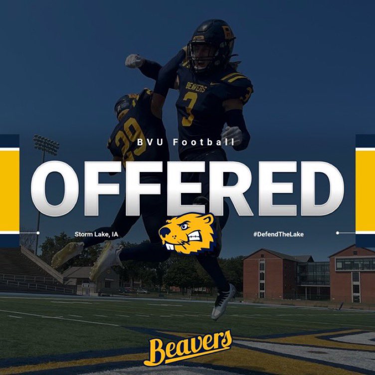 After talking to @CoachAdams_BVU I’m blessed to receive an official offer from <a href="/BVUFootball/">Beaver Football</a>               <a href="/_pcpirates/">Platte County Football</a>