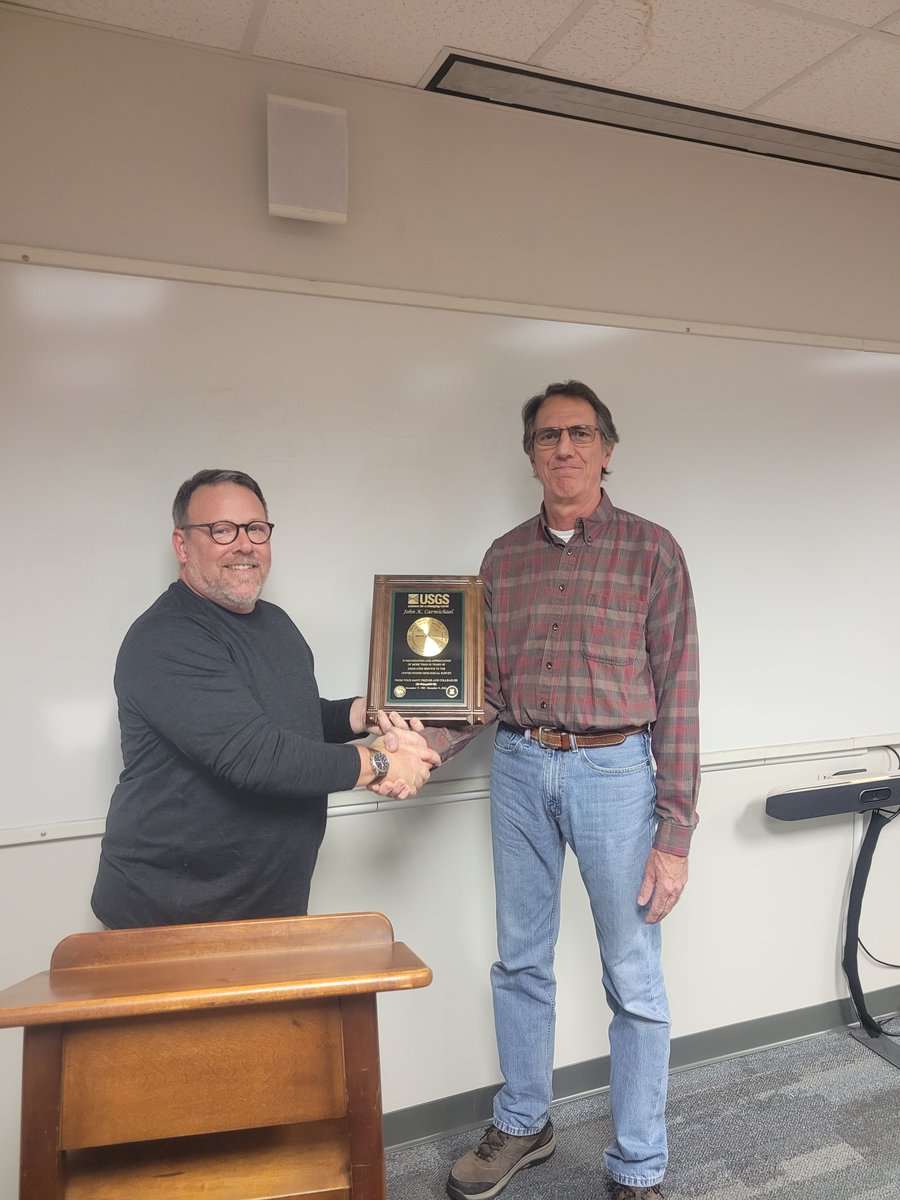 USGS_LMG's tweet photo. Jack is retiring after 42 years of dedicated service to the USGS. Congratulations Jack!
#12DaysofMaps https://t.co/FXGXGw2Wco