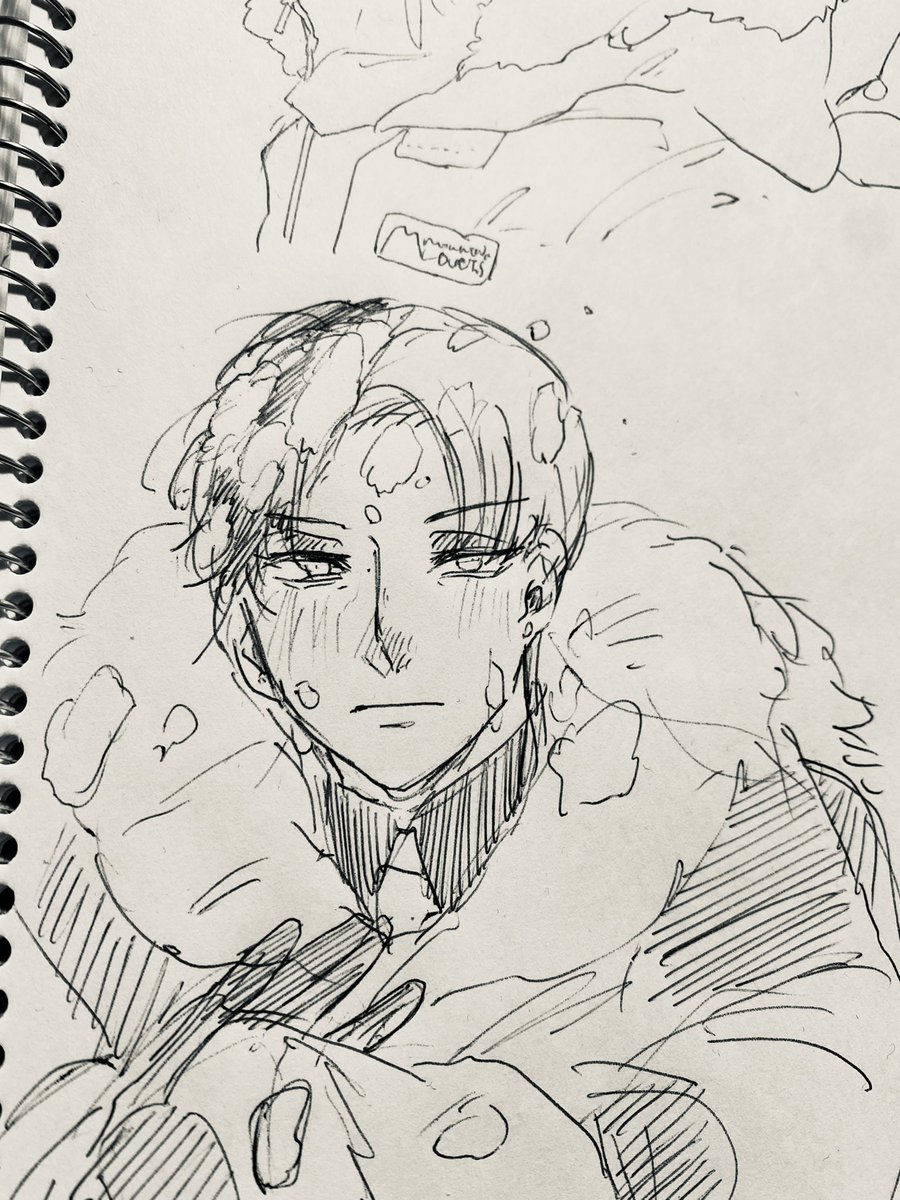 朝の一発描き
雪まみれクルウェル 